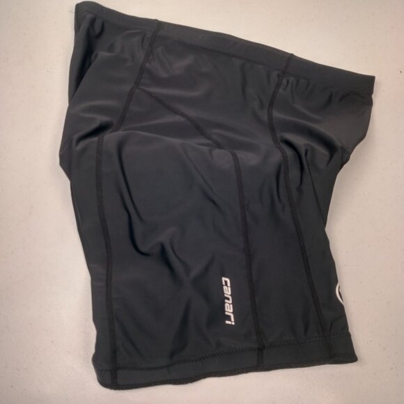 Canari Cycling Shorts Men XL Black Padded Stretch Nylon Spandex Bike Athletic - Picture 5 of 16